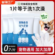 宠物免洗手套湿巾猫咪专用清洁狗狗干洗洗澡神器除臭猫用纸巾用品