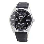 Orient东方手表时尚简约黑色皮带商务休闲男士机械腕表