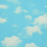 蓝色天空壁纸 蓝天白云 简约儿童房卧室客厅背景墙纸 壁纸