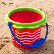toyroyal皇室玩具儿童软胶，戏水小水桶，沙滩玩沙小工具宝宝1-3岁