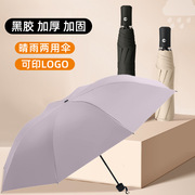晴雨两用黑胶伞碰击布全自动三折全遮光迷你口袋胶囊伞遮阳伞