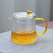 耐热玻璃锤纹茶壶水壶单壶家用茶道耐高温花茶茶具套装过滤泡茶壶