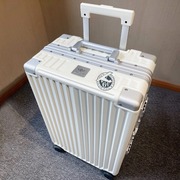 出口日本PC铝框行李箱女26寸28拉杆箱万向轮24寸20密码旅行箱子男