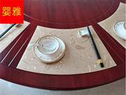 扇形餐垫圆桌垫桌垫防水防油隔热盘碗垫PVC欧式中式餐桌垫塑胶垫