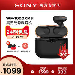 【24期免息】Sony 索尼 WF-1000XM3 真无线主动降噪蓝牙耳机入耳式耳麦迷你降噪豆耳塞手机通话适用苹果安卓