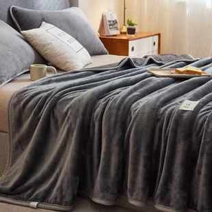 珊瑚绒床单绒毯牛奶绒毛毯午睡毯子加厚冬季铺床上用加绒被子床毯