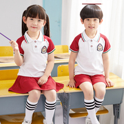 幼儿园园服夏装小学生校服儿童班服夏季六一学院演出纯棉短袖套装