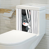 创意马桶盖板装饰贴纸网红搞笑马桶贴防脏水，卫生间浴室厕所全贴画
