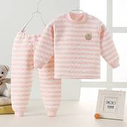 儿童保暖内衣套装婴幼儿，0-1-3岁2冬款加厚加棉纯棉睡衣女童宝宝