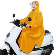 电动车雨衣女款带袖摩托车雨披，单人加大加厚男女士成人双帽檐骑行