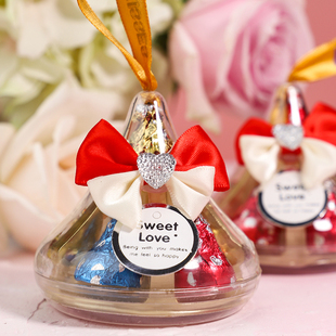 好时kisses巧克力结婚喜糖盒，成品含糖婚庆，糖盒婚礼满月创意回礼盒