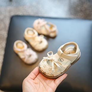 女宝宝凉鞋小女童公主，鞋软底学步鞋2024夏季婴儿，鞋子1一2-3岁
