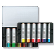 德国施德楼水溶彩色铅笔，12色24色36色48色60色铁盒水溶彩铅125m