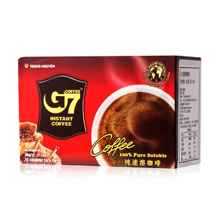 越南进口g7黑咖啡无糖速溶特浓30g15包纯醇品苦学生提神