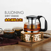 不锈钢蜡烛炉玻璃花茶壶，茶具煮茶加热底座，保温炉暖茶器温茶器