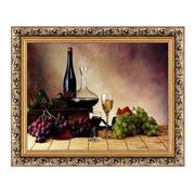 欧式餐厅装饰画简欧挂画壁画静物，油画饭厅厨房墙画水果葡萄酒瓶