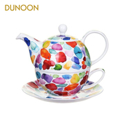 DUNOON丹侬骨瓷子母壶英式茶具套装水彩系列家用茶壶欧式小奢华