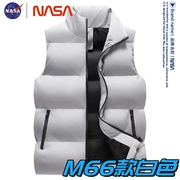 NASA联名美式马甲男女士秋冬宽松潮牌大码休闲背心羽绒棉外套