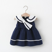 女宝宝裙子0-2-3岁4女童夏装1婴儿，学院风衣服，洋气6个月女童公主裙