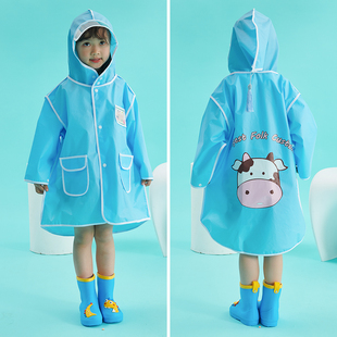 儿童雨衣透明男女小童宝宝，防护学生分体幼儿园，塑料斗篷式eva雨披