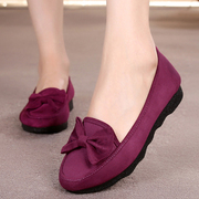 老北京布鞋女大码41一43女款北京老布鞋紫色女鞋子
