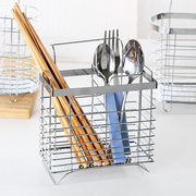 不锈钢筷子筒壁挂式厨房，用品家用具，筷笼置物架多功能收纳挂架