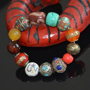 九秘坊西藏尼泊尔如意天珠多宝手链手串藏式绿松石凤眼菩提原创设
