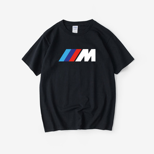 BMW宝马 M POWER部门性能汽车文化爱好者T恤短袖嘻哈学生男女圆领