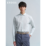 ERDOS 男装纯棉衬衫春夏标准版型长袖条纹时尚简约上衣百搭