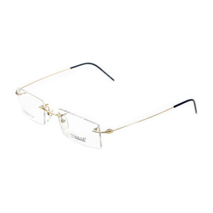 sandwich/三文治男款时尚近视眼镜架纯钛无框商务镜框配镜MOD010