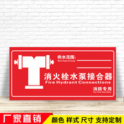 支持灭火器放置点灭火器消火栓消防栓的贴纸消防安全标识标志牌使用方法指示牌