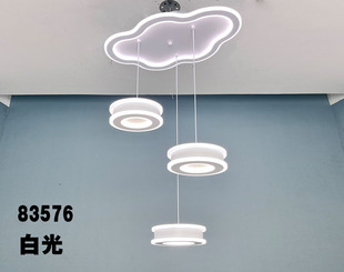 餐厅吊灯水晶球现代简约时尚黑白，百搭款led餐厅卧室吧台餐吊灯