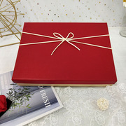 礼物盒子空盒子结婚生日内衣高级感大红色围巾礼盒包装盒盒