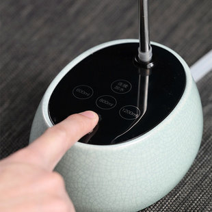 陶瓷智能桌面上水器 电动家用桶装水触控自动饮水机抽水器茶具