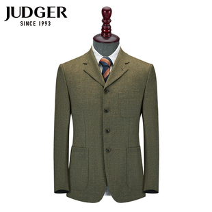 judger庄吉磨毛男士毛料，套装西服上衣，纯羊毛便西装宽松大码