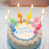 韩国ins风可爱生日，蜡烛烛台创意儿童英文，字母蛋糕装饰插件浪漫