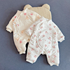 新生婴儿衣服兔秋冬装，棉袄加厚夹棉纯棉0-3月初生宝宝冬季连体衣