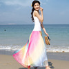 超大摆半身裙波西米亚风长裙，海边沙滩裙8米大摆雪纺，仙女裙子女夏
