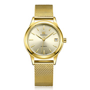  瑞士 高档情侣款女士手表机械 男时尚圆形夜光日历国产腕表
