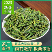 安徽金寨大别山野生绿茶2023年新茶雨前浓香型耐泡型毛峰茶叶500g