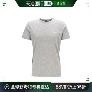香港直邮hugoboss男士，浅灰色棉质，t恤tee-50245195-059
