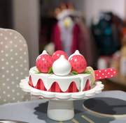 北欧ins风草莓奶油蛋糕 过家家仿真木制玩具 女童女孩生日礼物