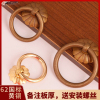 新中式家具抽屉柜门纯黄铜拉手中药柜圆环拉手木门窗户复古铜拉手