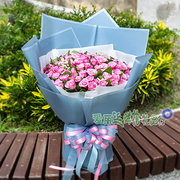 北京西城送花金融街鲜花速递中央音乐学院附近鲜花店紫玫瑰花束
