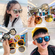 2022韩版ins儿童遮阳太阳镜墨镜 显瘦时尚潮宝宝复古女童眼镜