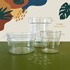 ythird|水培盆，|热带植物绿箩龟背竹透明加厚圆形塑料水培用外盆