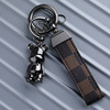 金属高级感暴力熊钥匙扣男创意，个性汽车钥匙链挂件背包挂饰马蹄扣