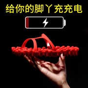 按摩拖鞋男足底穴位养生保健足疗鞋透气脚底防臭镂空颗粒女士托鞋