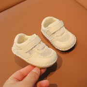 夏季一岁宝宝凉鞋男0-6-12月婴儿，学步鞋软底，网面婴幼儿鞋子夏款女