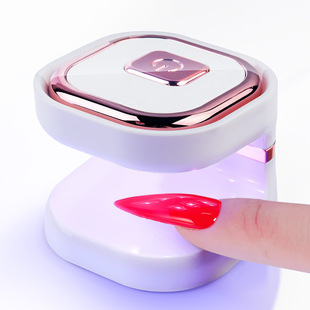 跨境美甲灯迷你便携式指甲灯小型方形美甲甲油胶烤灯 USB光疗灯